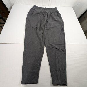 Garnet Hill Gray Pull On Stretchy Light Sweatpant with pockets Women's Size Med